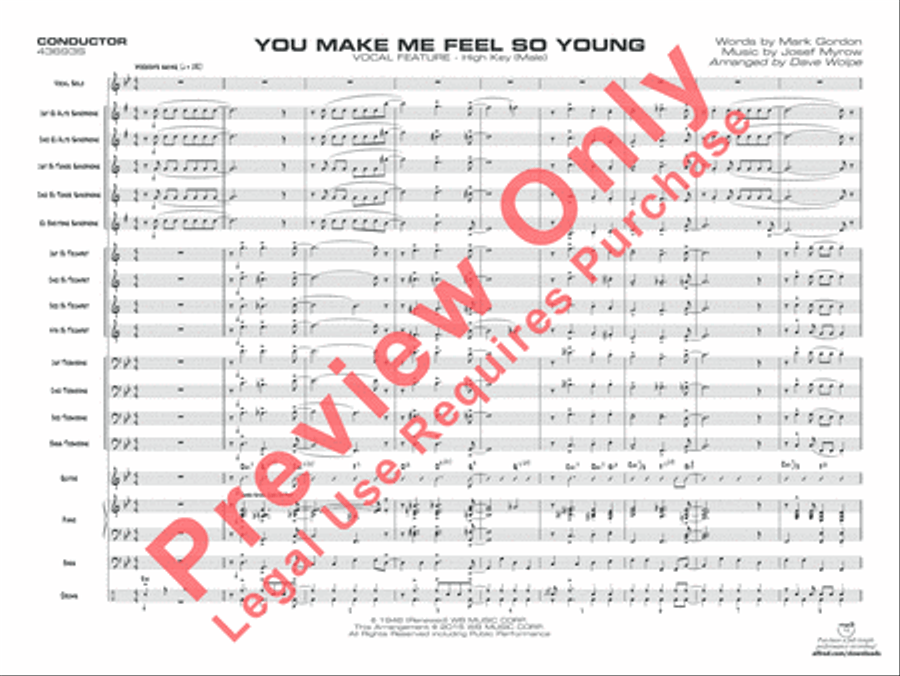 You Make Me Feel So Young Jazz Ensemble scores gallery preview page 2