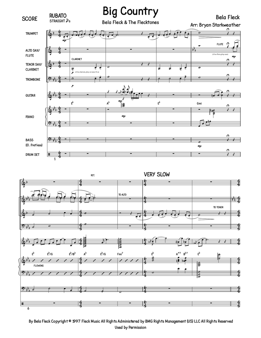 Big Country Jazz Ensemble scores gallery preview page 1