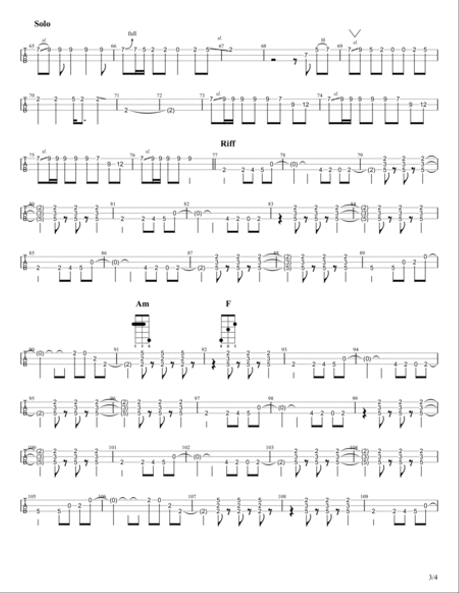 Hey Hey Electric Guitar scores gallery preview page 4