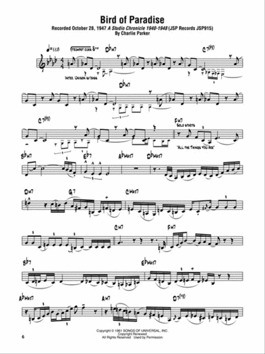 Charlie Parker Omnibook – Volume 2 C Instrument scores gallery preview page 5