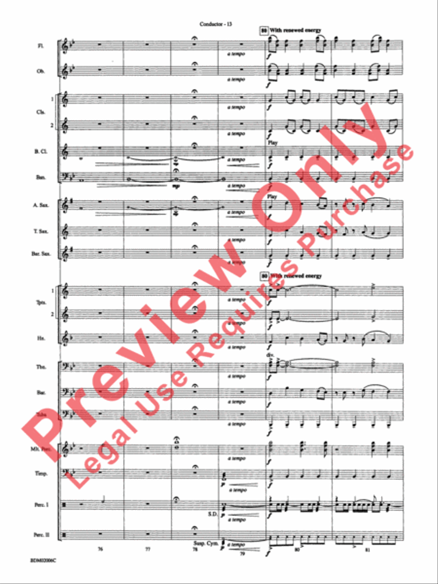 When Summer Takes Flight-cb Concert Band scores gallery preview page 16
