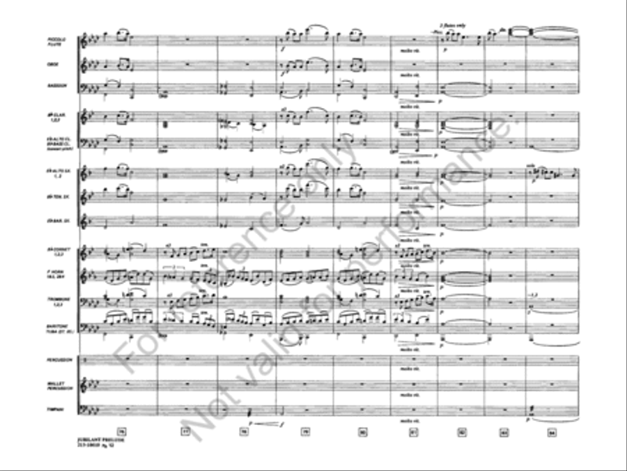 Jubilant Prelude Concert Band scores gallery preview page 13