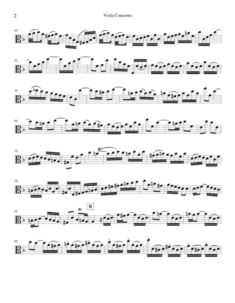 Viola Concerto in D Minor, Set of Parts