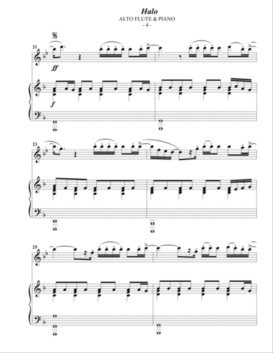 Halo Flute Solo scores gallery preview page 4