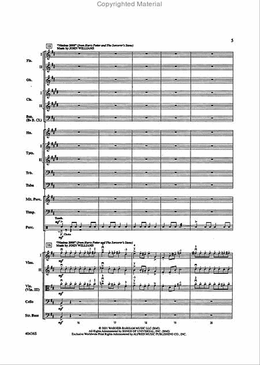 The Magic of Harry Potter Full Orchestra scores gallery preview page 4