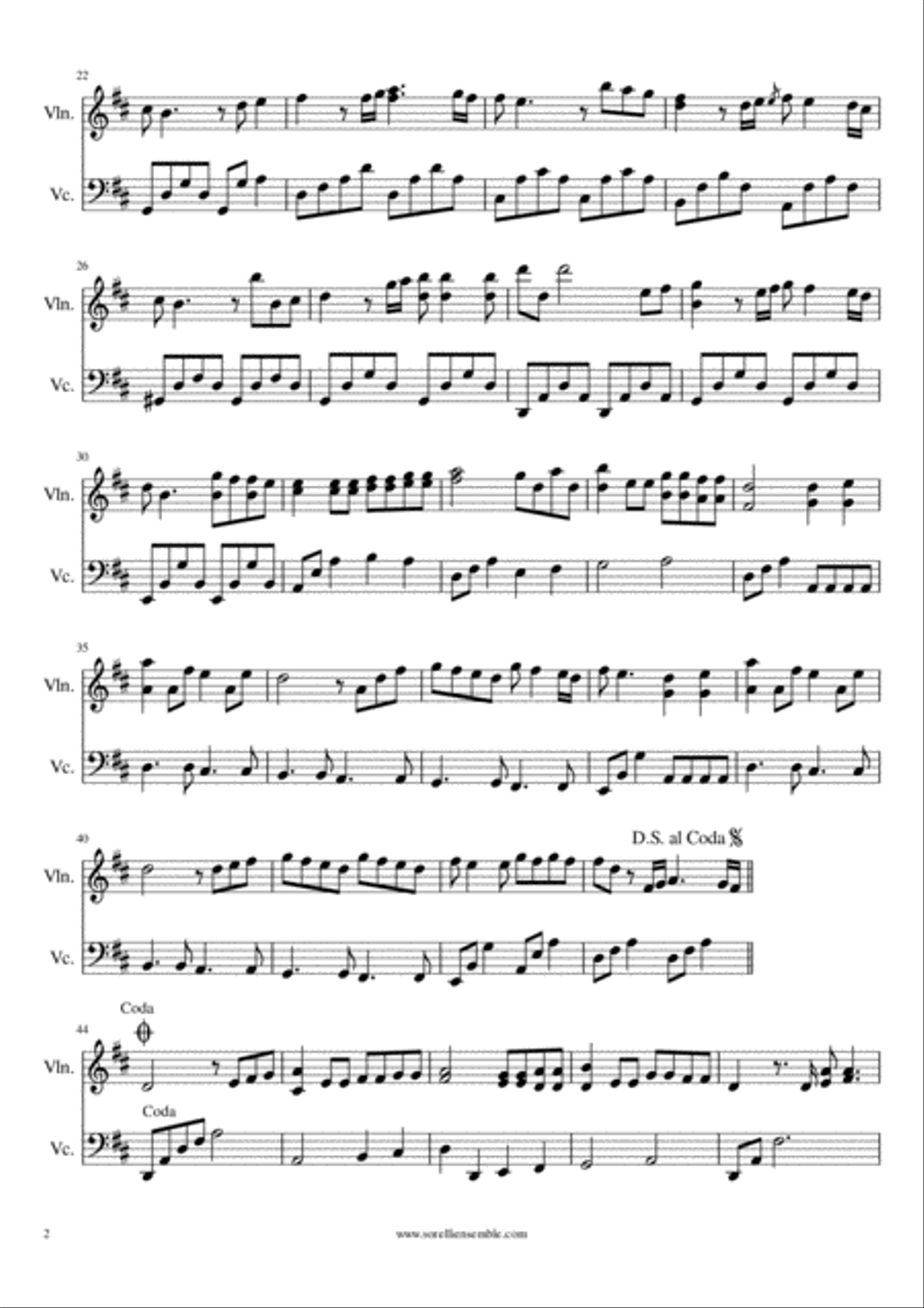 Always On My Mind Always On My Mind String Duet scores gallery preview page 2