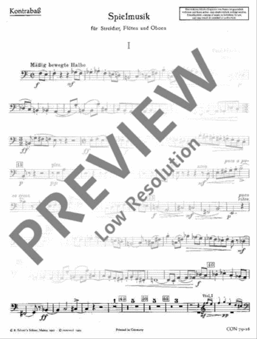 Spielmusik Spielmusik Double Bass scores gallery preview page 2