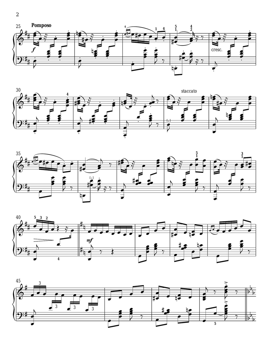 Staccato Polka Piano Solo scores gallery preview page 2