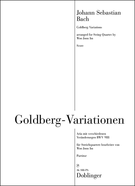 Goldberg Variations BWV 988 (String Quartet)