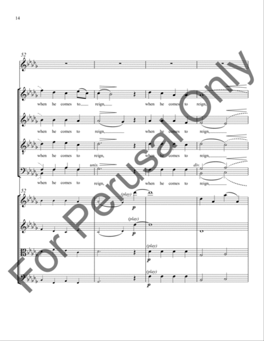 In the Bleak Midwinter (String Ensemble Score/Parts) Choir scores gallery preview page 15