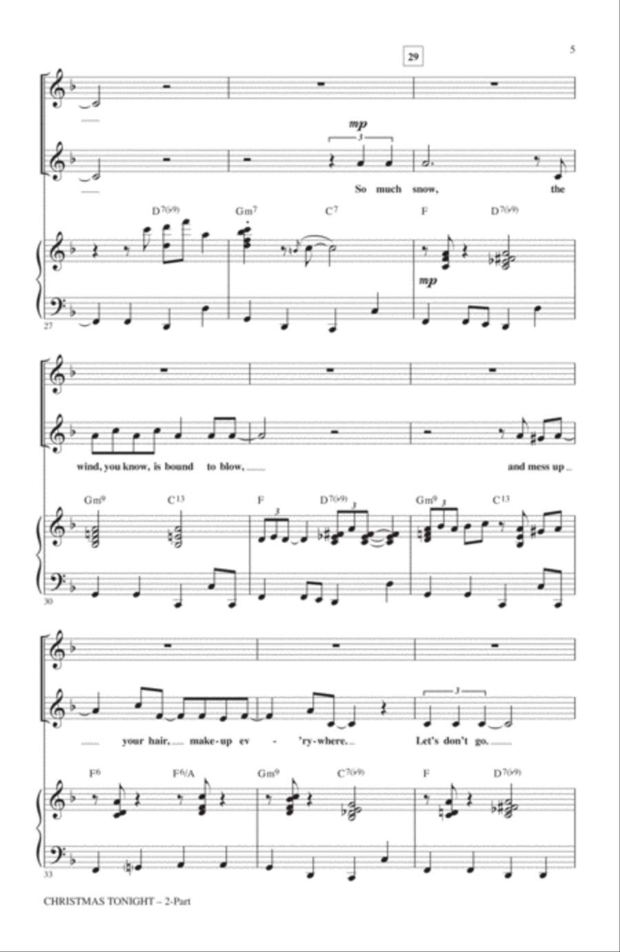 Christmas Tonight 2-Part scores gallery preview page 4