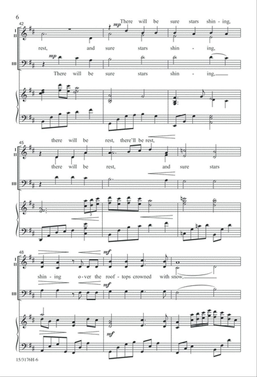 Stars I Shall Find 3-Part scores gallery preview page 6