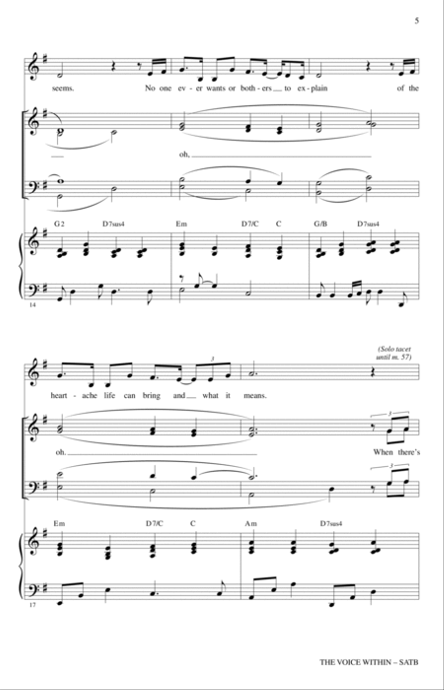 The Voice Within 4-Part scores gallery preview page 3