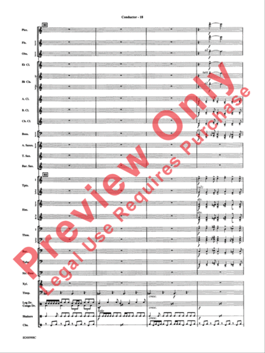 Kilimanjaro: An African Portrait Concert Band scores gallery preview page 21