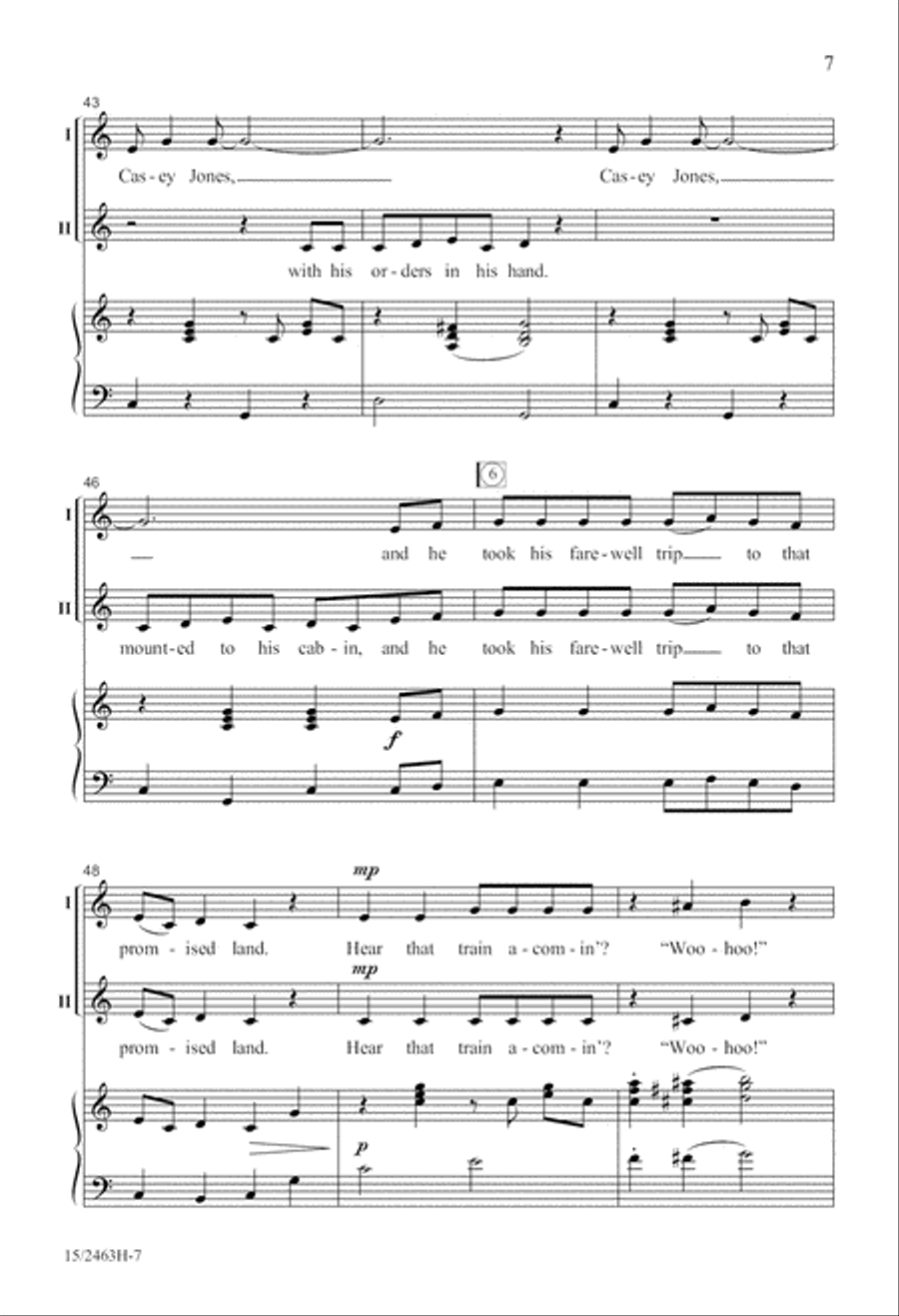Casey Jones 2-Part scores gallery preview page 8