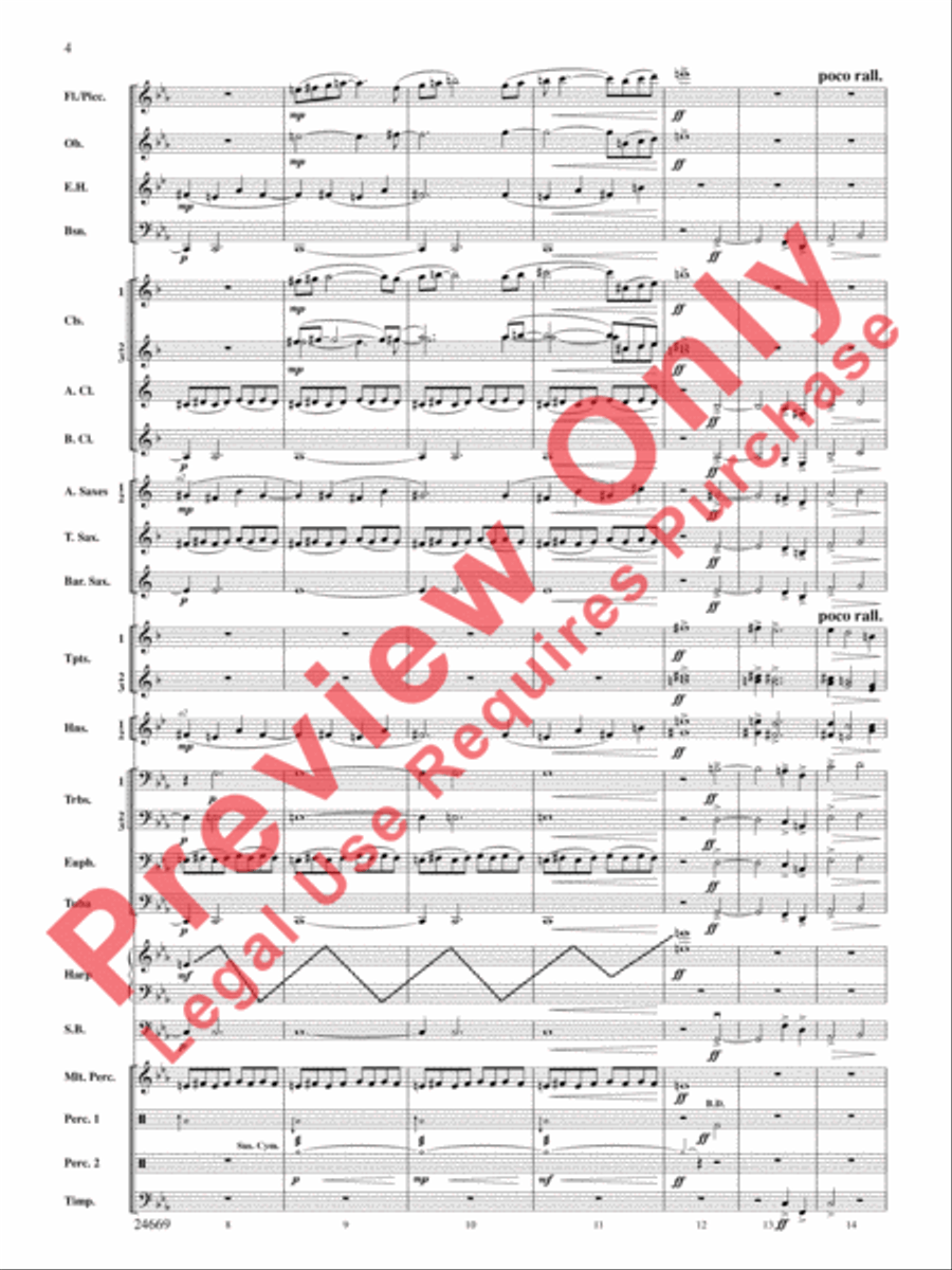 Metroplex: Three Postcards from Manhattan Concert Band scores gallery preview page 5