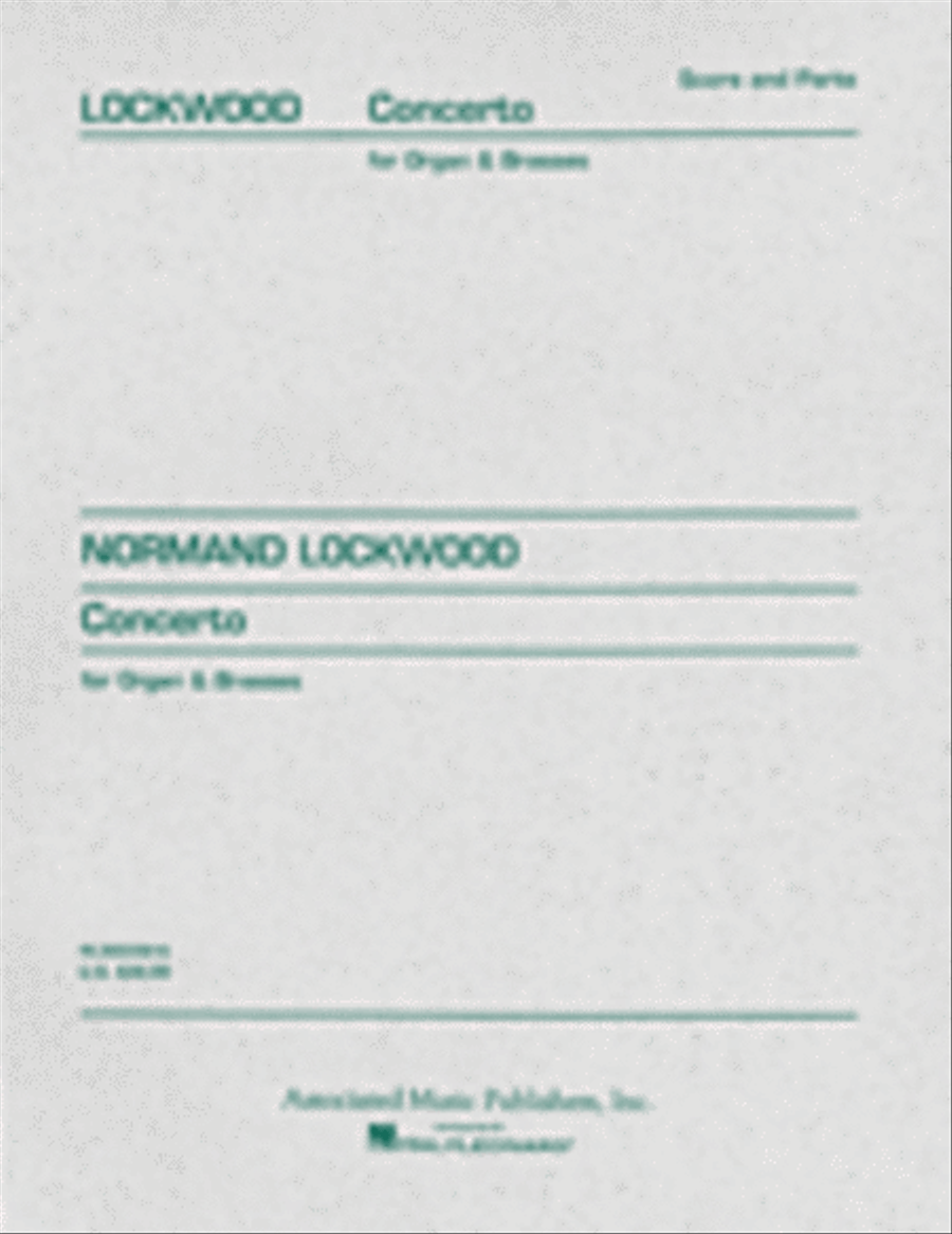 Concerto for Organ & Brasses Trombone scores gallery preview page 1