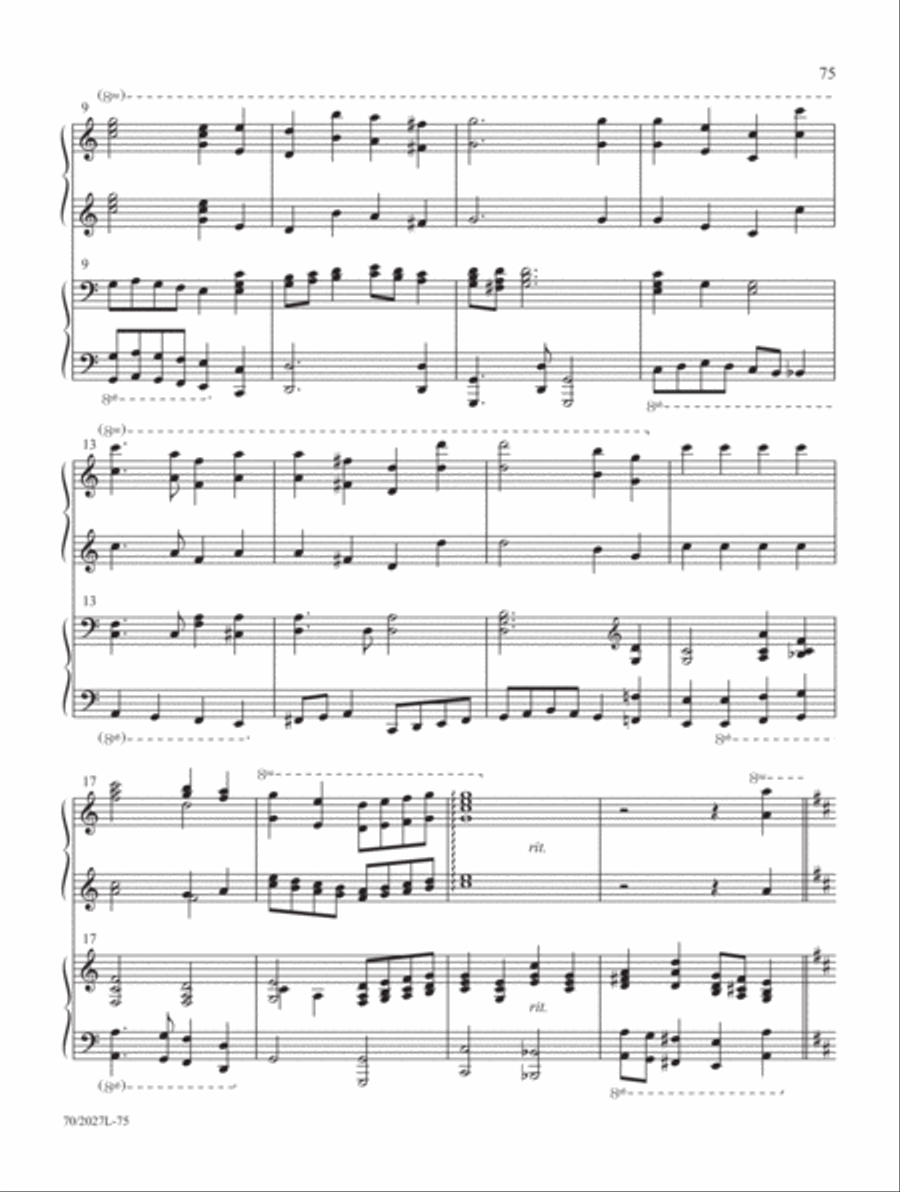 Four-Hand Favorites for Lent and Easter Piano Duet scores gallery preview page 29