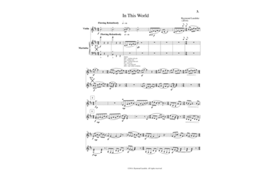 [Luedeke] In This World (for Violin and Marimba)