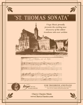 Book cover for St. Thomas Sonata for Trombone & Piano