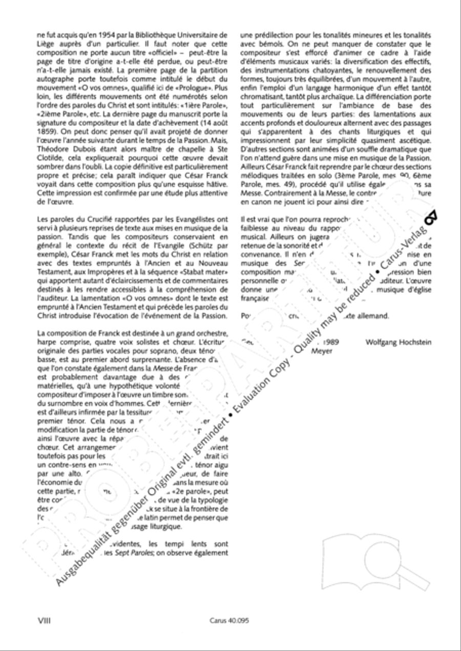 The Seven Words (Die Sieben Worte) 4-Part scores gallery preview page 9