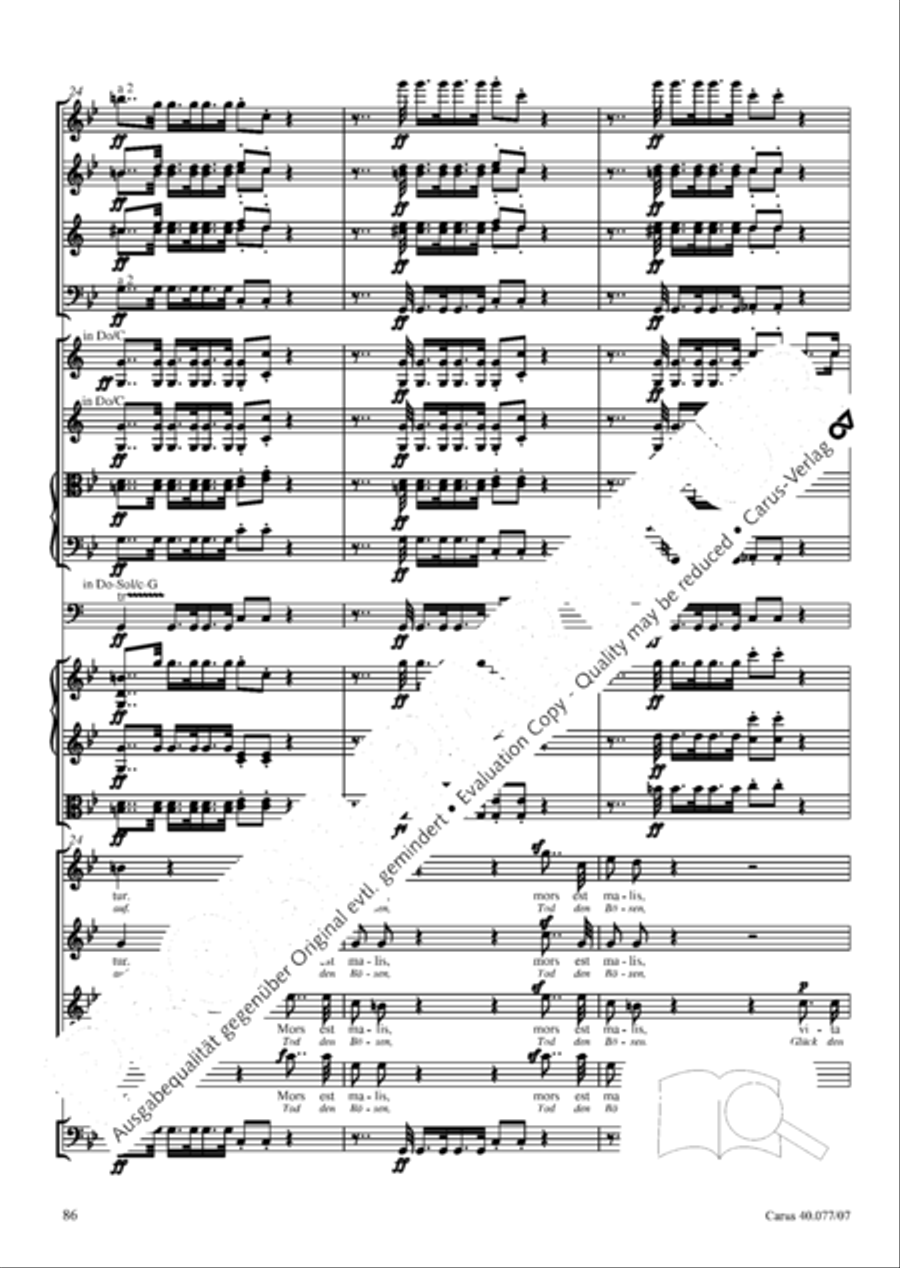 Lauda Sion 4-Part scores gallery preview page 99