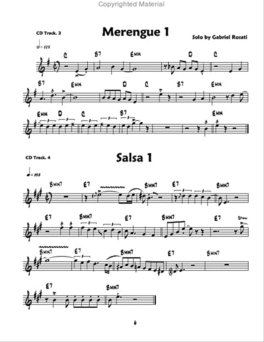 Latin Saxophone Soloist for Bb & Eb instruments B-Flat Instrument scores gallery preview page 2