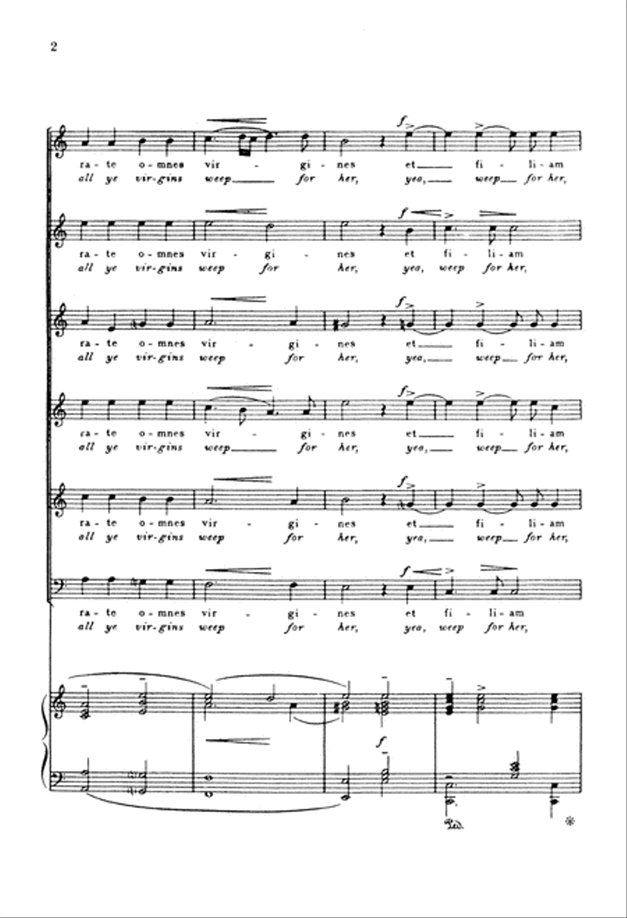 Jephtha: Plorate filii Israel (Lament, ye children of Israel) Choir scores gallery preview page 3