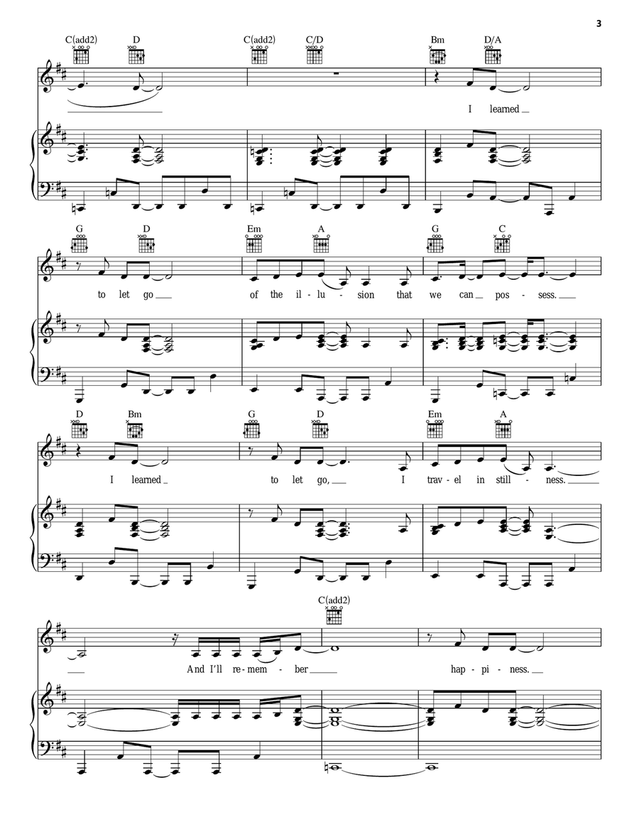 I'll Remember I'll Remember Piano, Vocal, Guitar scores gallery preview page 3