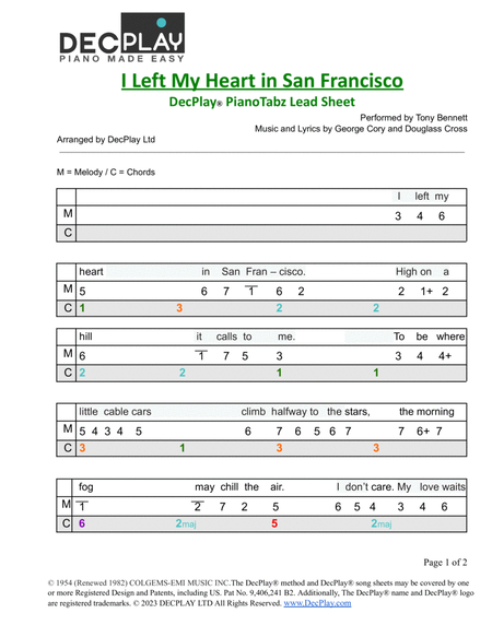 I Left My Heart In San Francisco