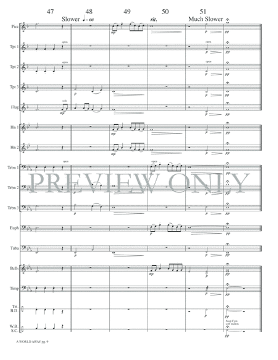 A World Away A World Away Small Ensemble scores gallery preview page 11