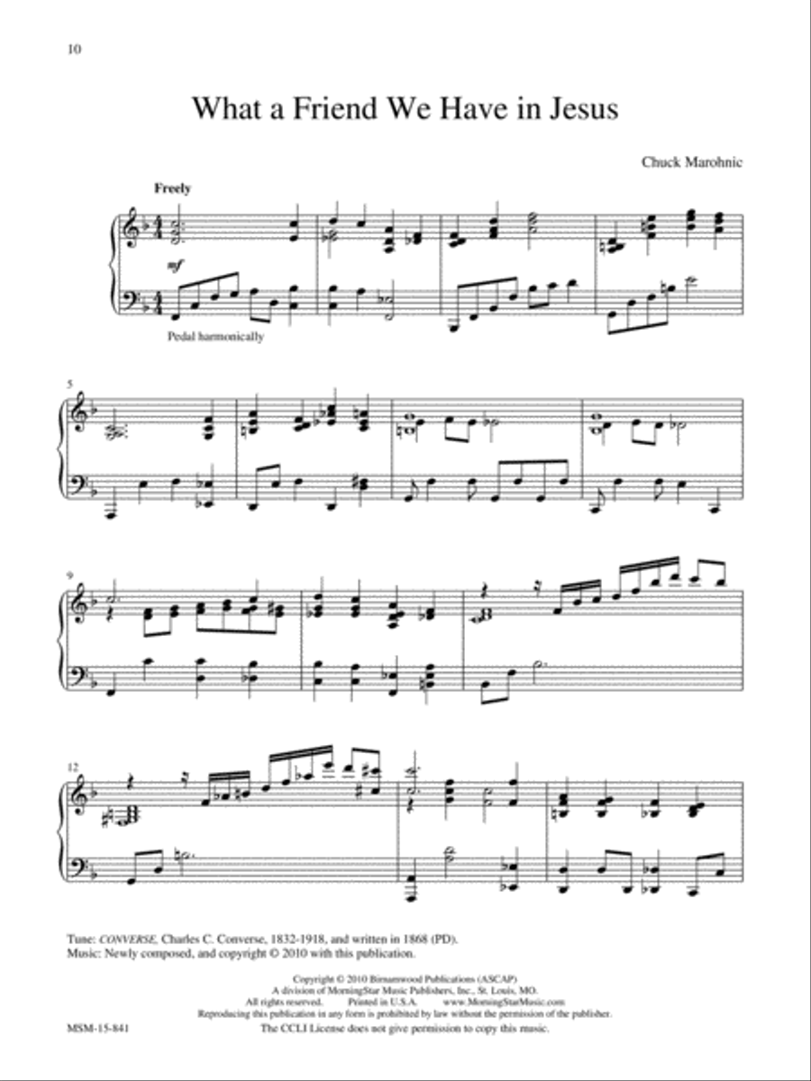 Just a Closer Walk Piano Solo scores gallery preview page 4