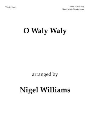 Book cover for O Waly Waly, for Violin Duet