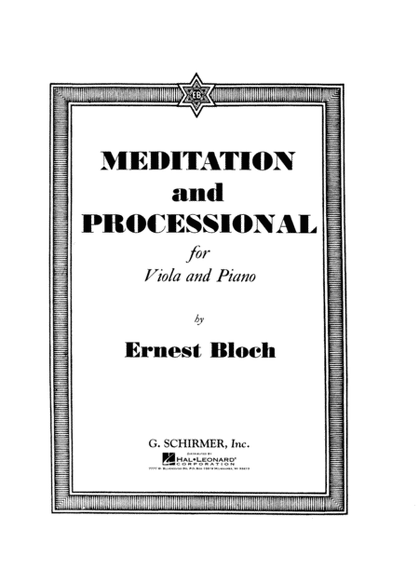Meditation and Processional
