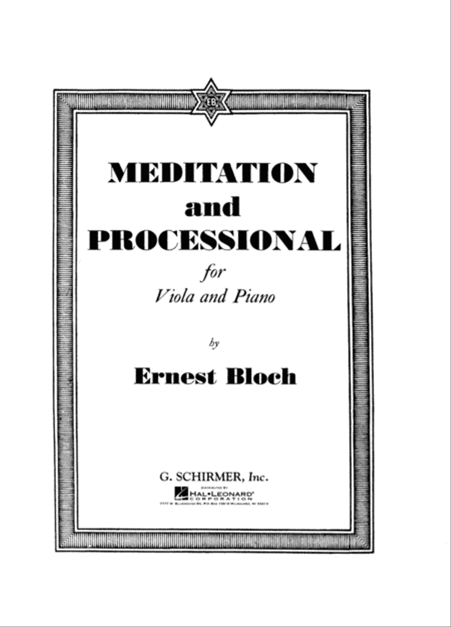 Meditation and Processional