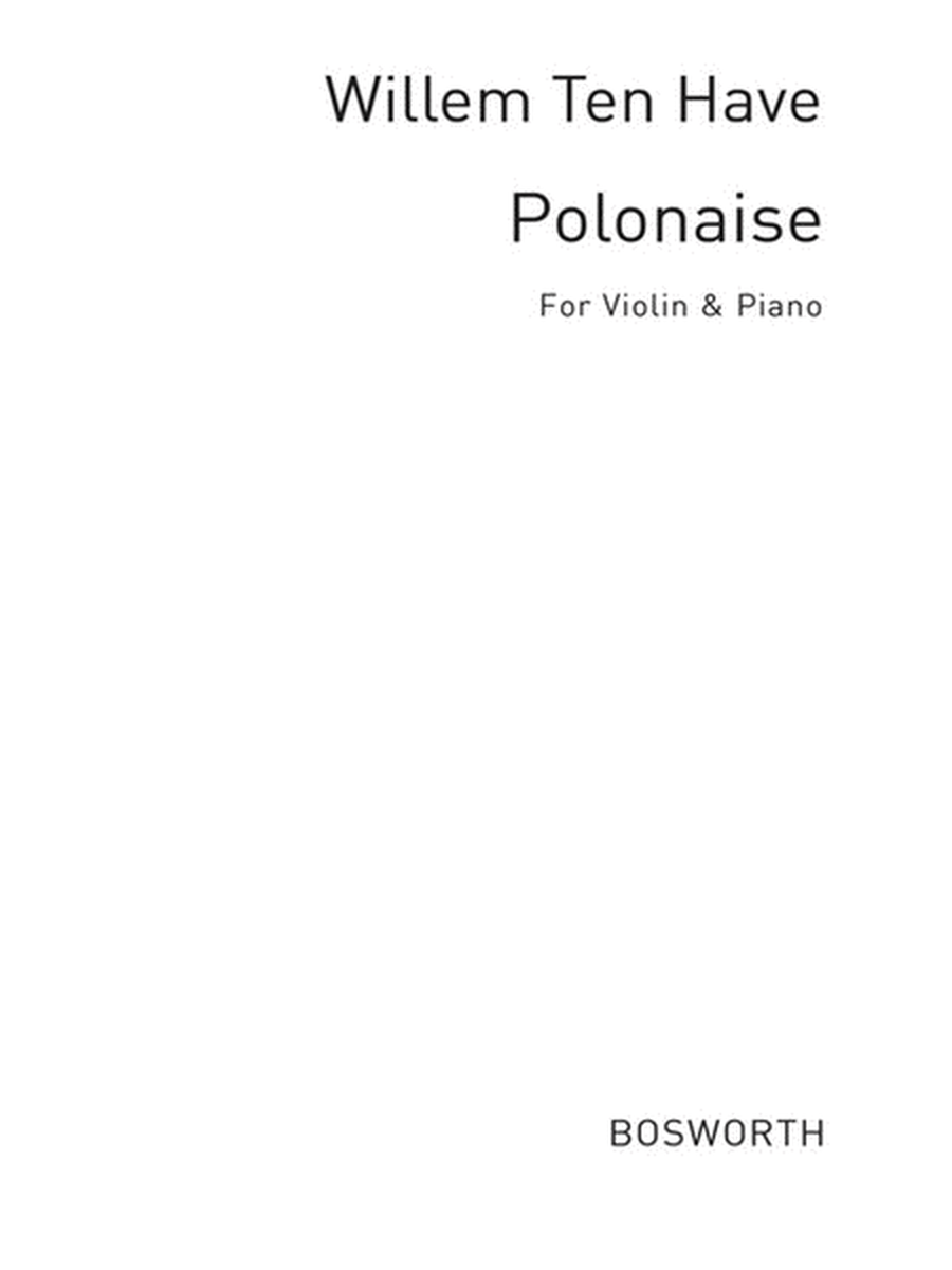 Ten Have Polonaise Violin & Piano(Arc)