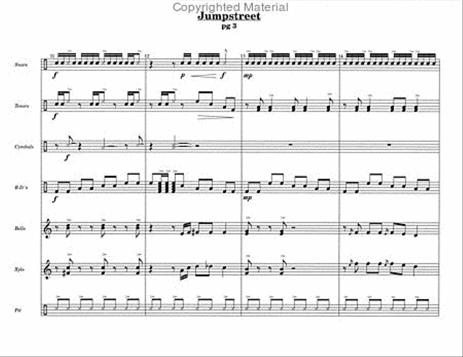 Jumpstreet Percussion Ensemble scores gallery preview page 5