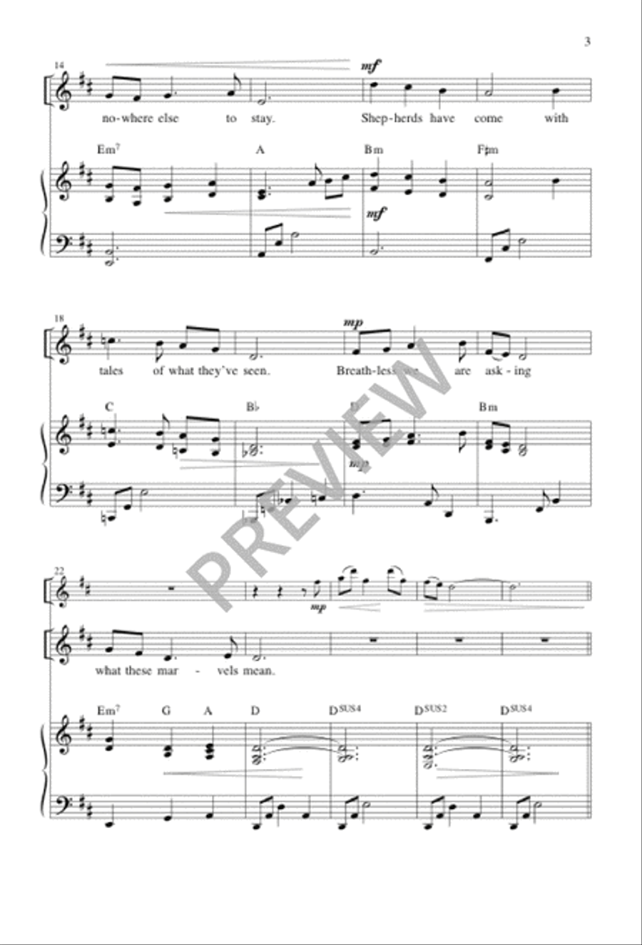 Newborn Child Now Sleeping 3-Part scores gallery preview page 4