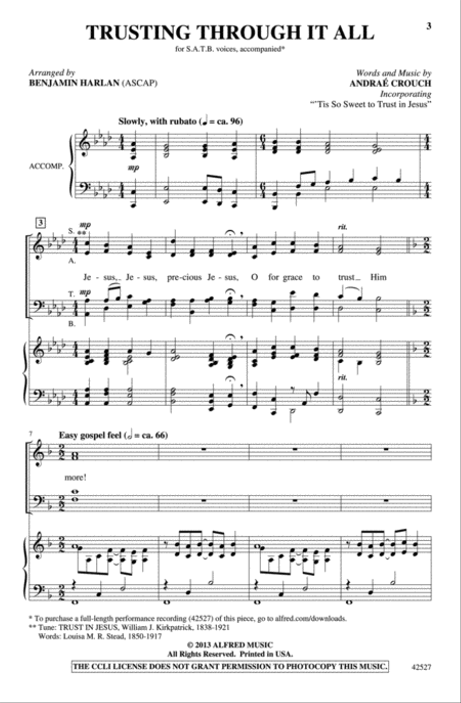 Trusting Through It All 4-Part scores gallery preview page 2