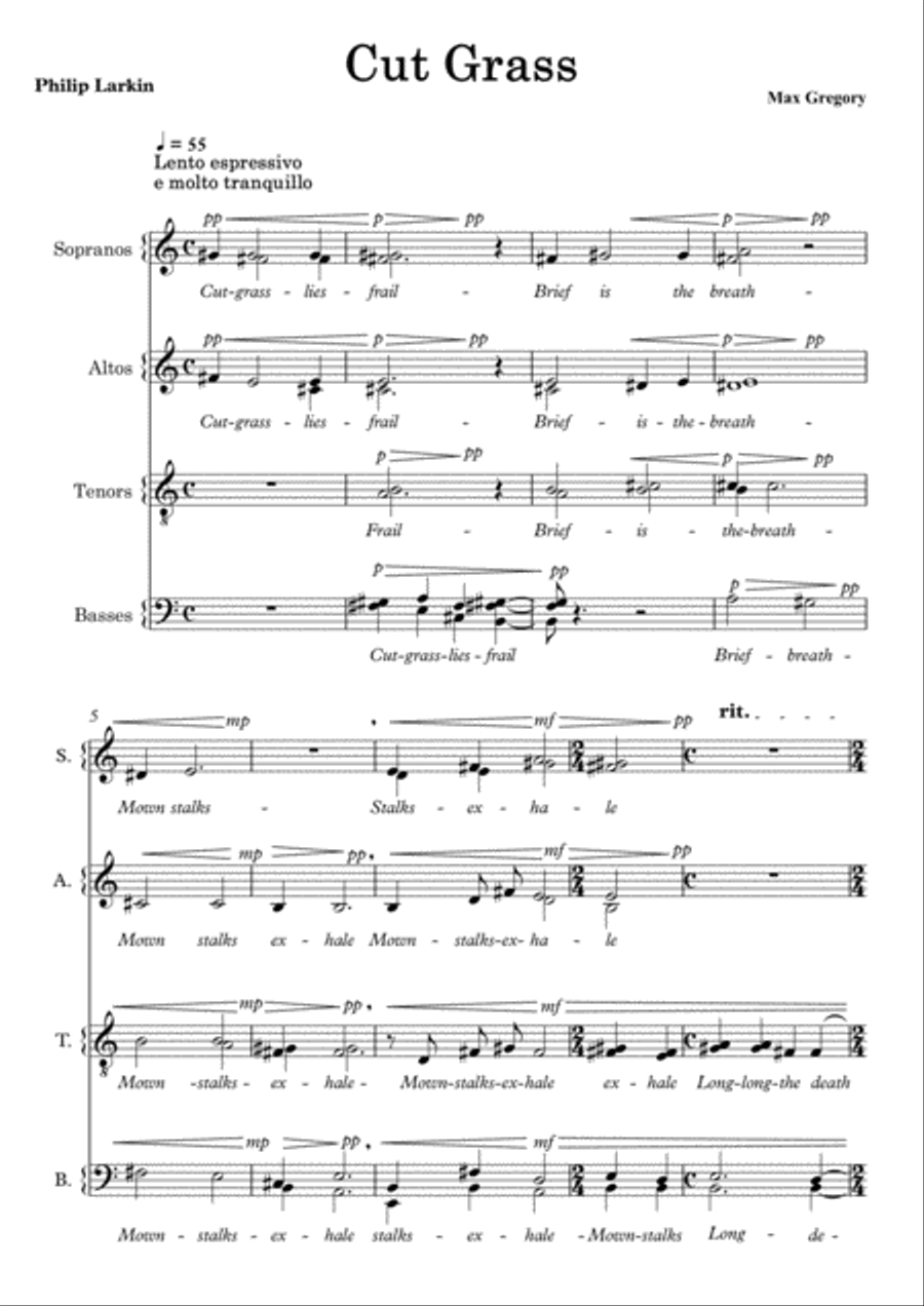 Cut Grass Cut Grass 4-Part scores gallery preview page 1