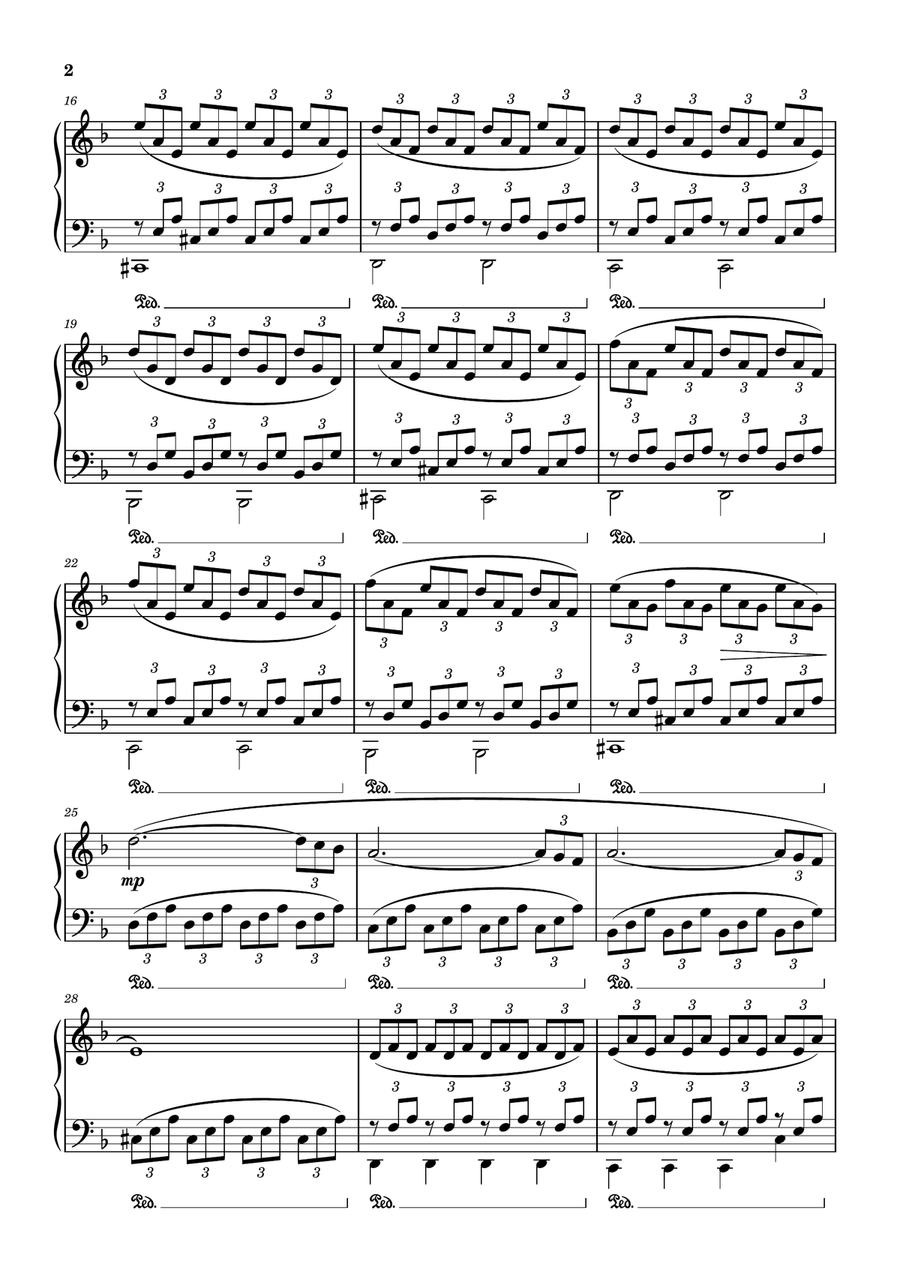 Van Gogh Piano Solo scores gallery preview page 2