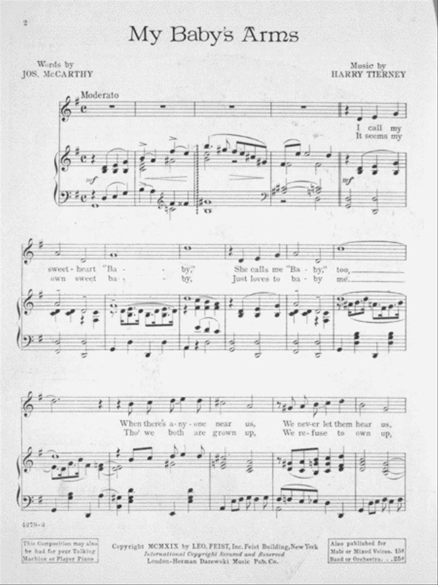My Baby's Arms Voice scores gallery preview page 2