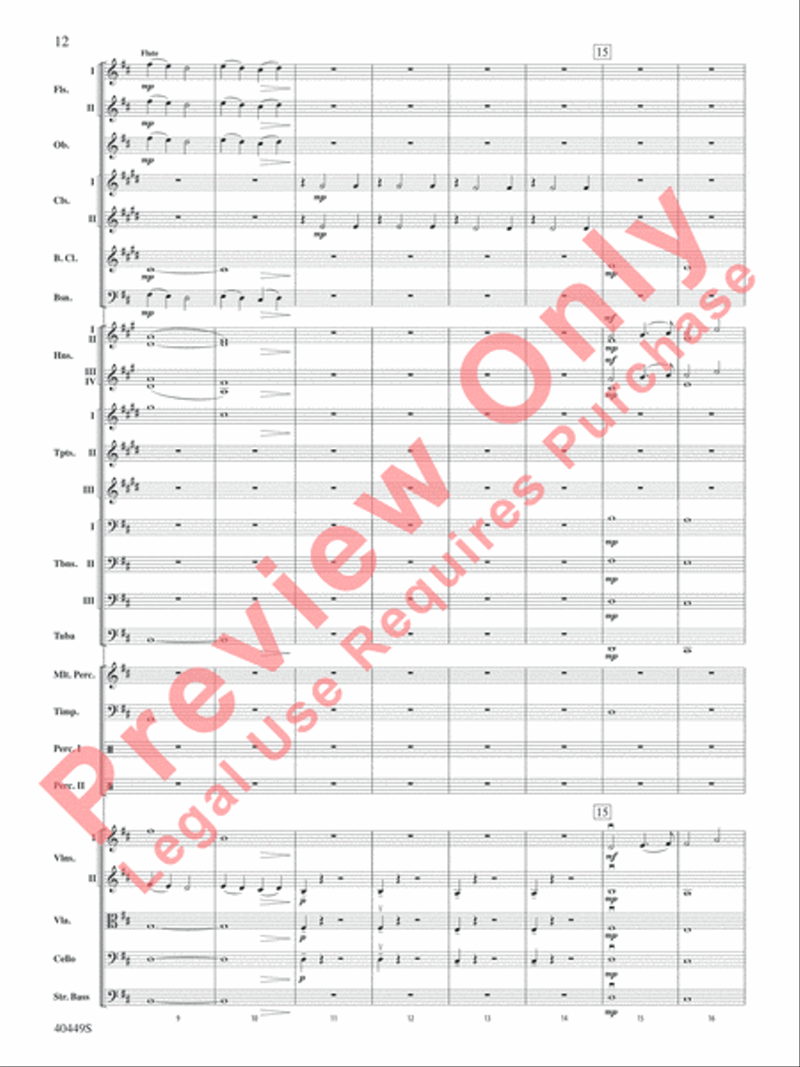 The Hobbit: An Unexpected Journey, Suite from Full Orchestra scores gallery preview page 13
