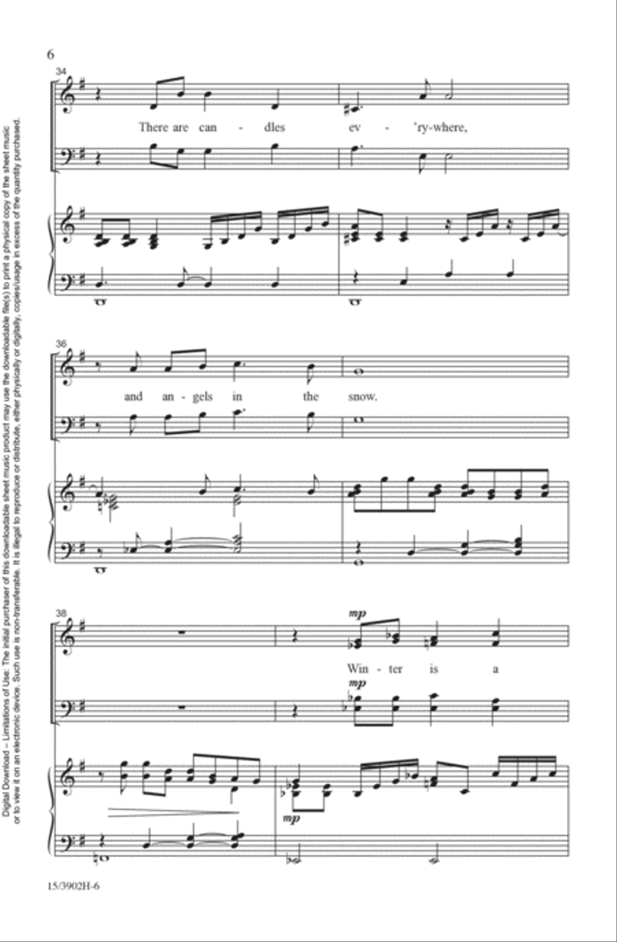Snow Angels 4-Part scores gallery preview page 6