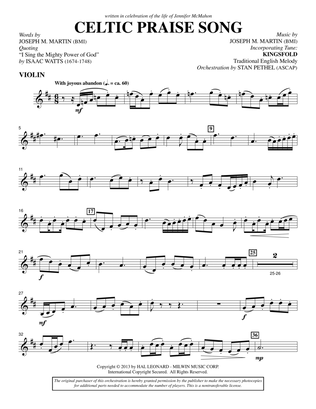 Celtic Praise Song - Violin