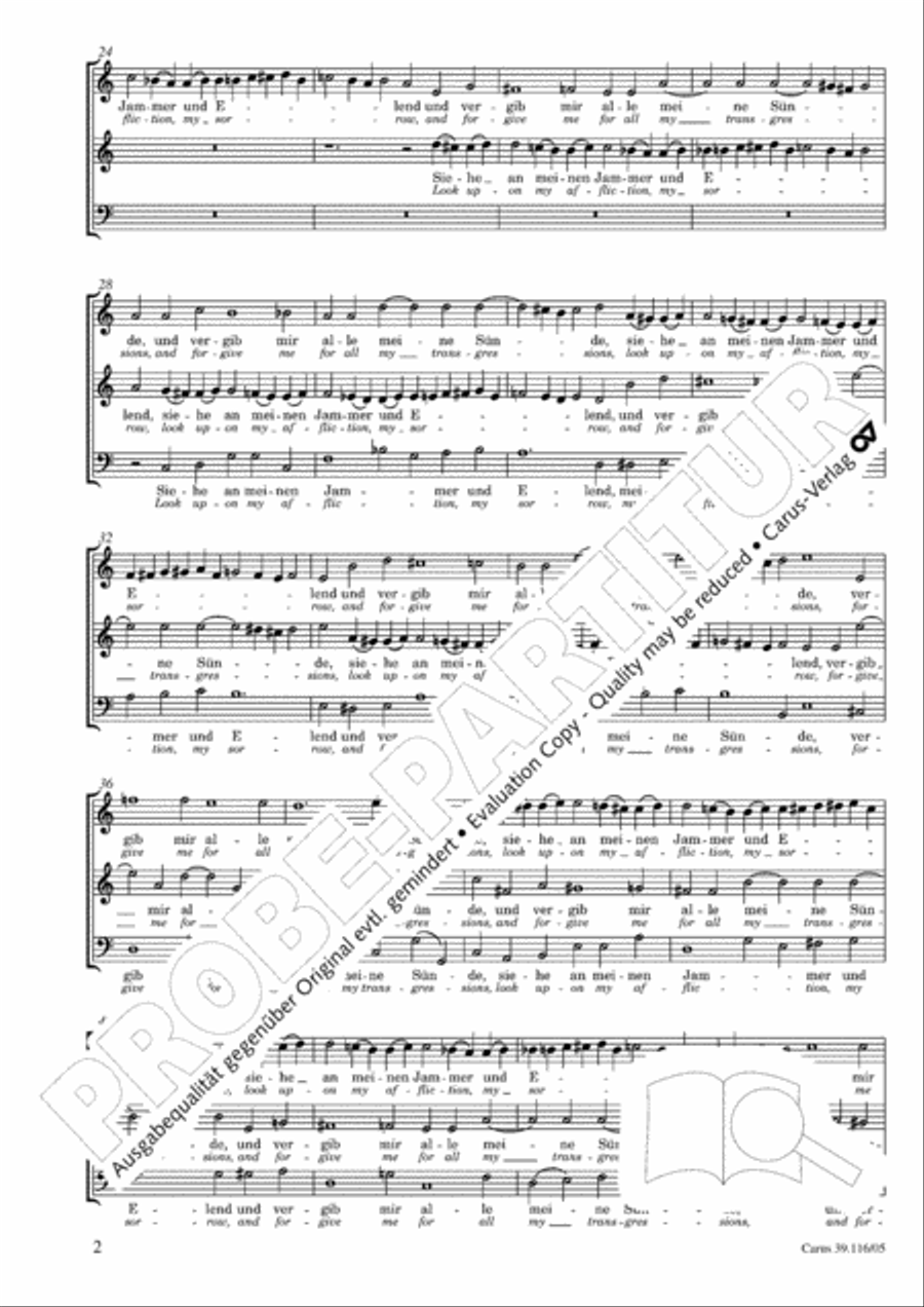 Turn thy face to me (Wende dich zu mir) Choir scores gallery preview page 3