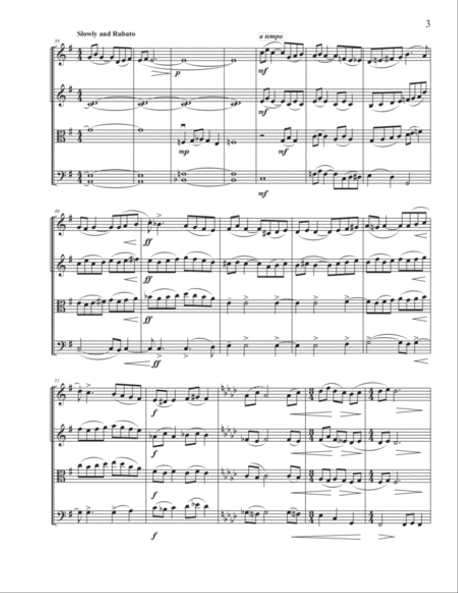 Anything Else Will Do String Quartet scores gallery preview page 3