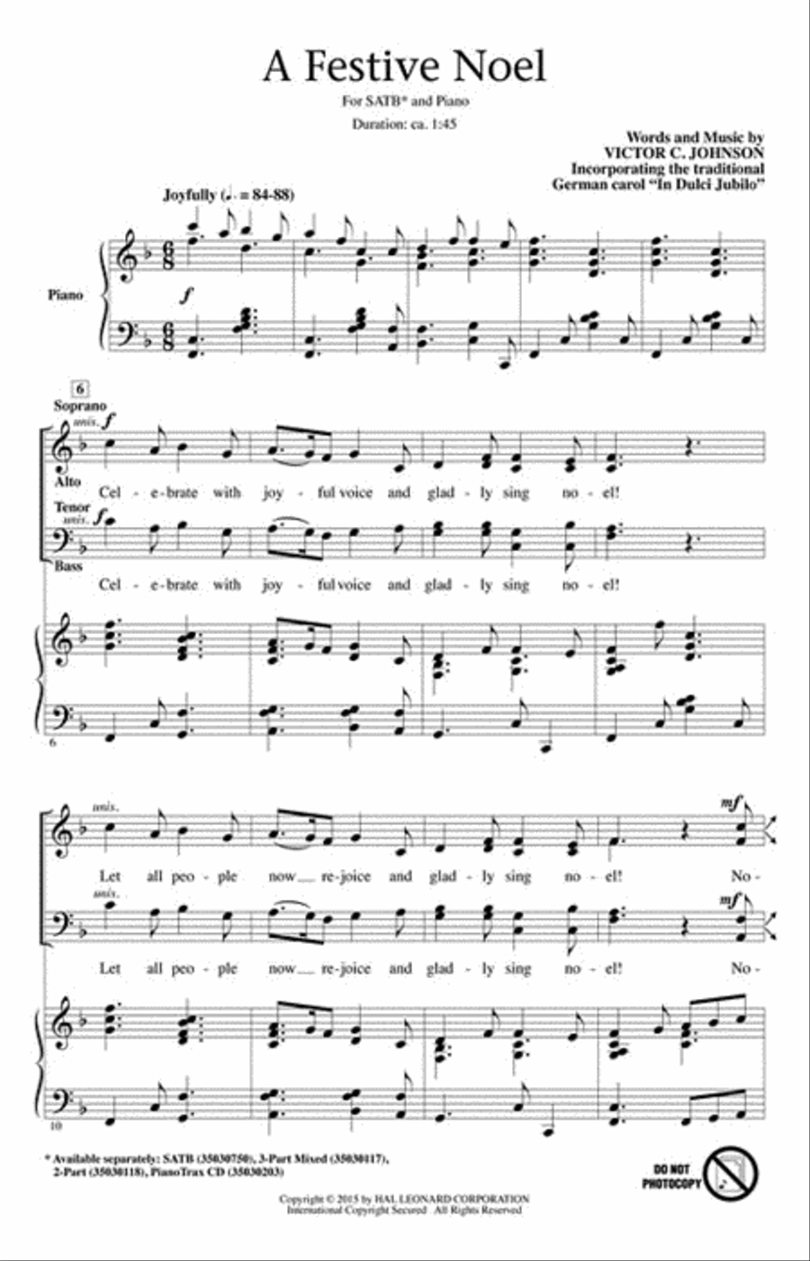 A Festive Noel 4-Part scores gallery preview page 2