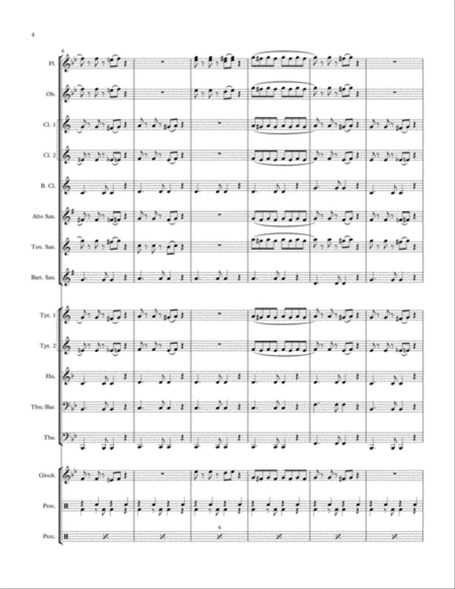 Rockin' Railroad Concert Band scores gallery preview page 4