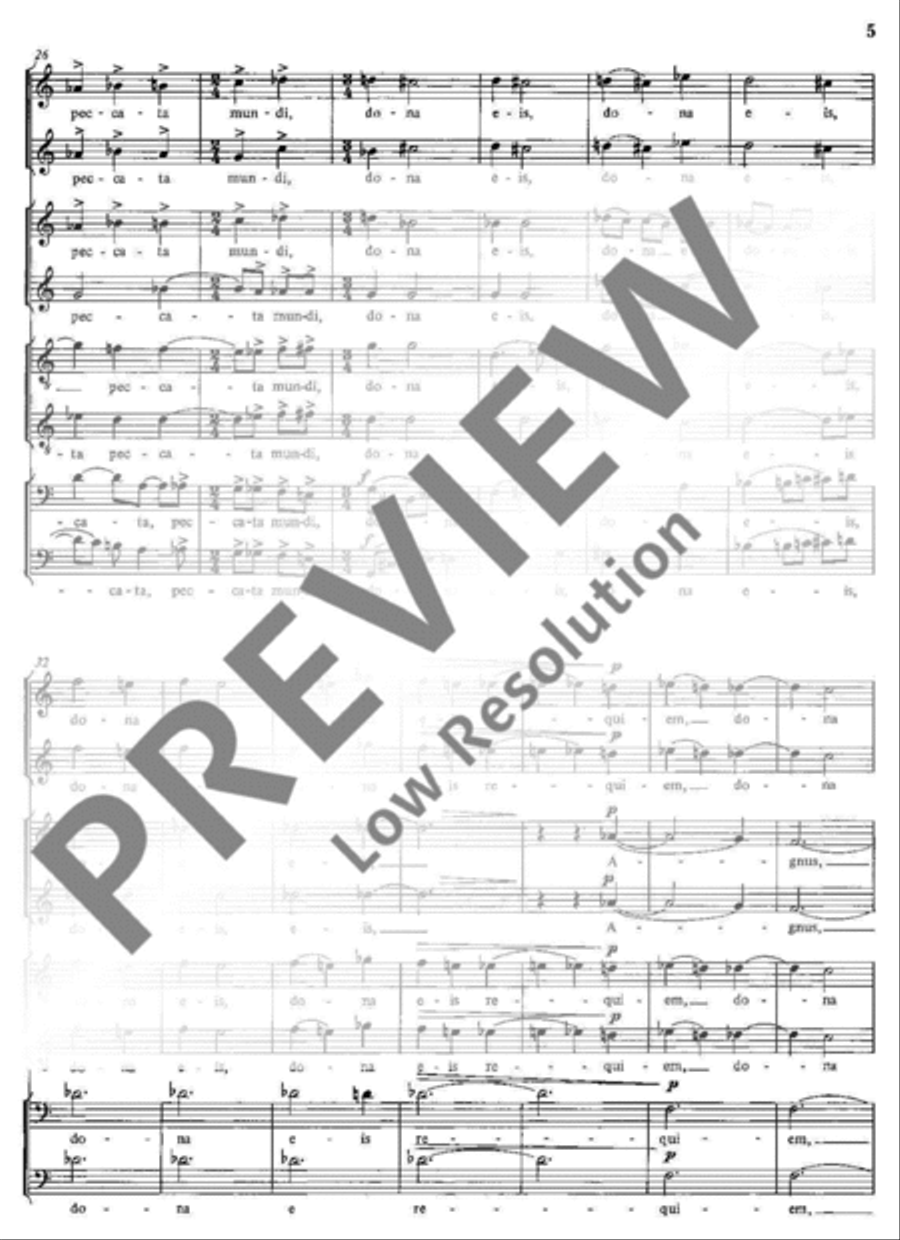 Agnus Dei Divisi scores gallery preview page 6